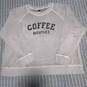 Coffee Weather Sweatshirt Large